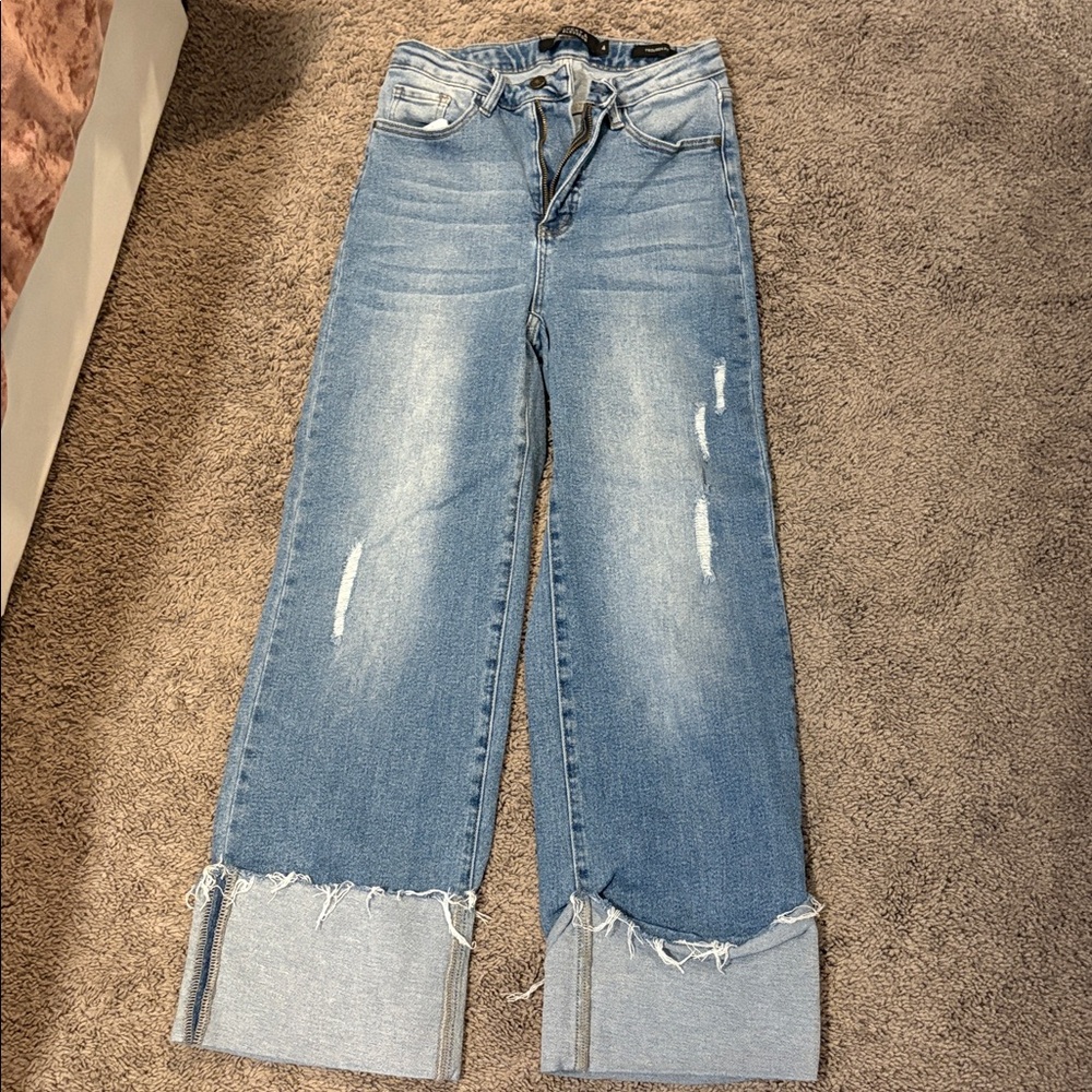 Lucky & Blessed Light Blue Flare Jeans